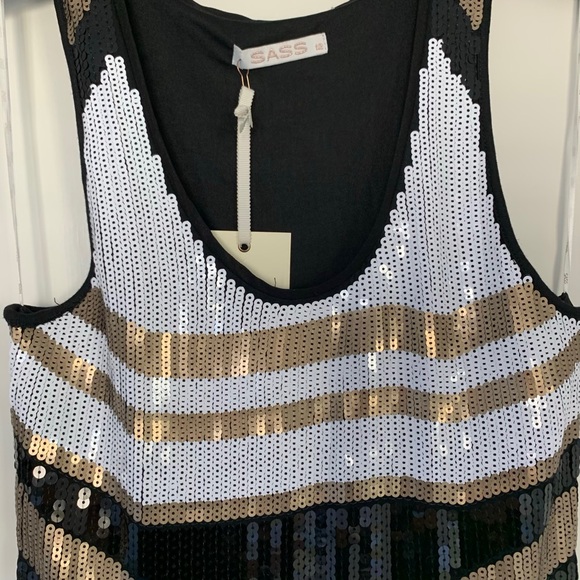 Ladies SASS sequenced dress - size 12 - Picture 2 of 3